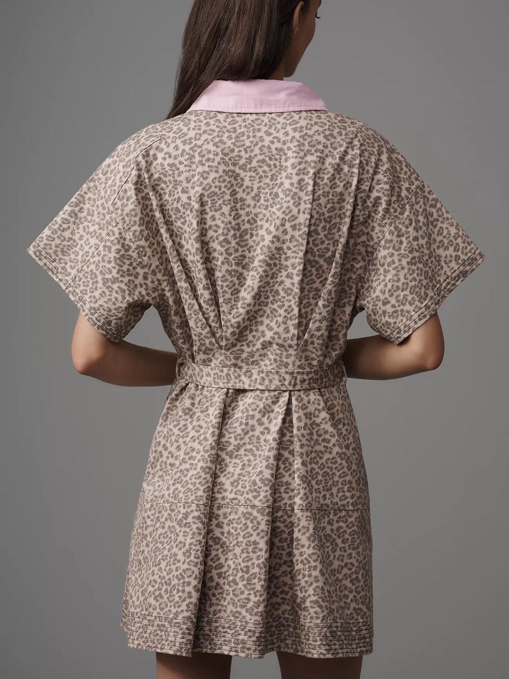 Anthropologie Maeve Utility Fit & Flare Mini Shirt Dress - Picture 4 of 6